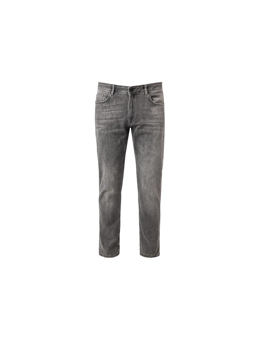Hiltl jeans cashmere blend Tecade grijs effen denim