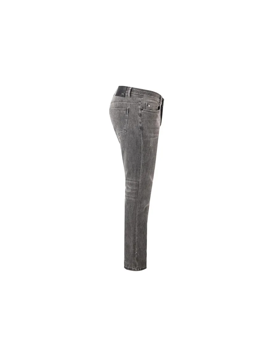 Hiltl jeans cashmere blend Tecade grijs effen denim
