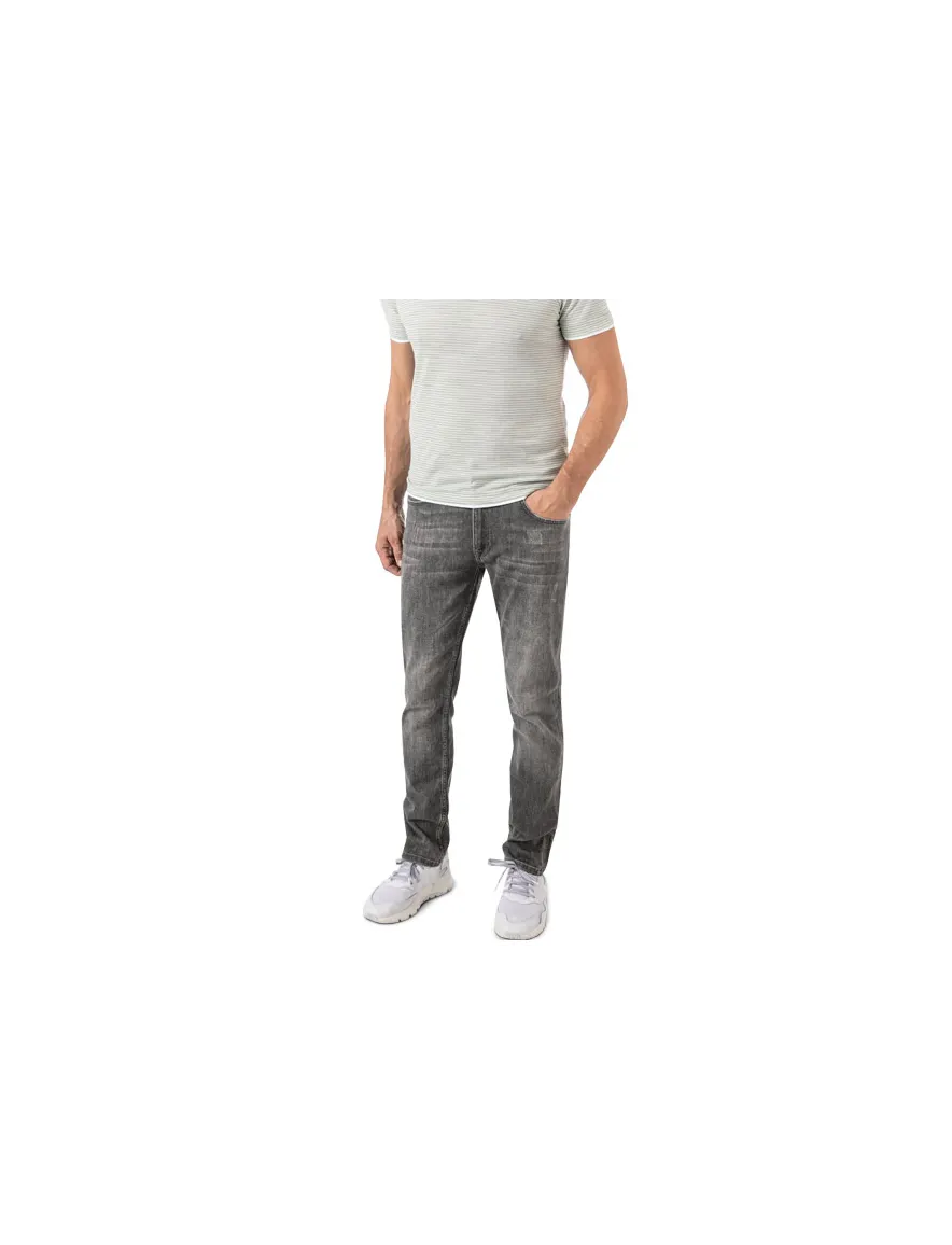 Hiltl jeans cashmere blend Tecade grijs effen denim