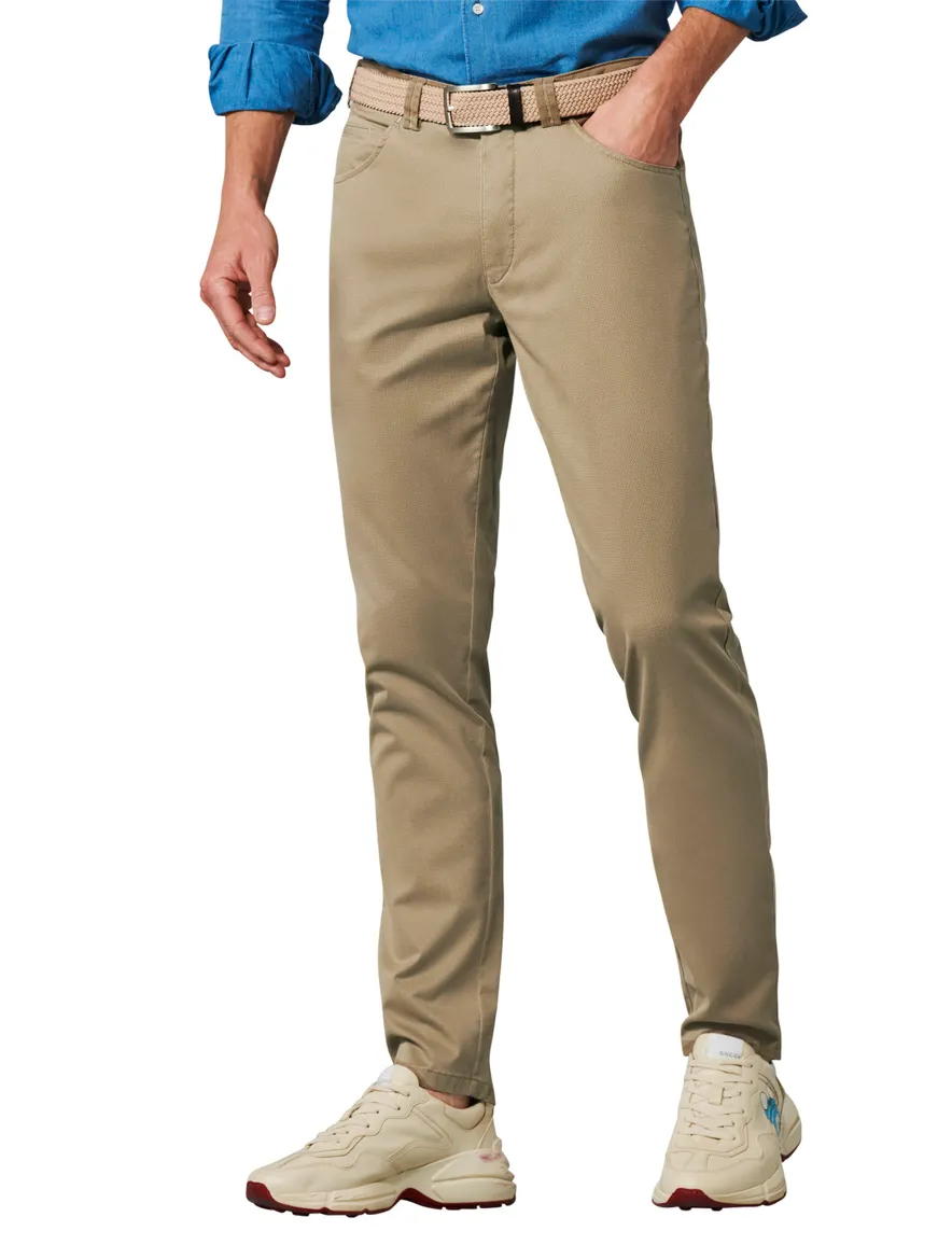 Meyer Pantalon bruin katoen