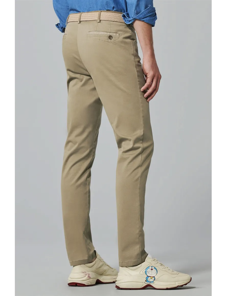 Meyer Pantalon bruin katoen