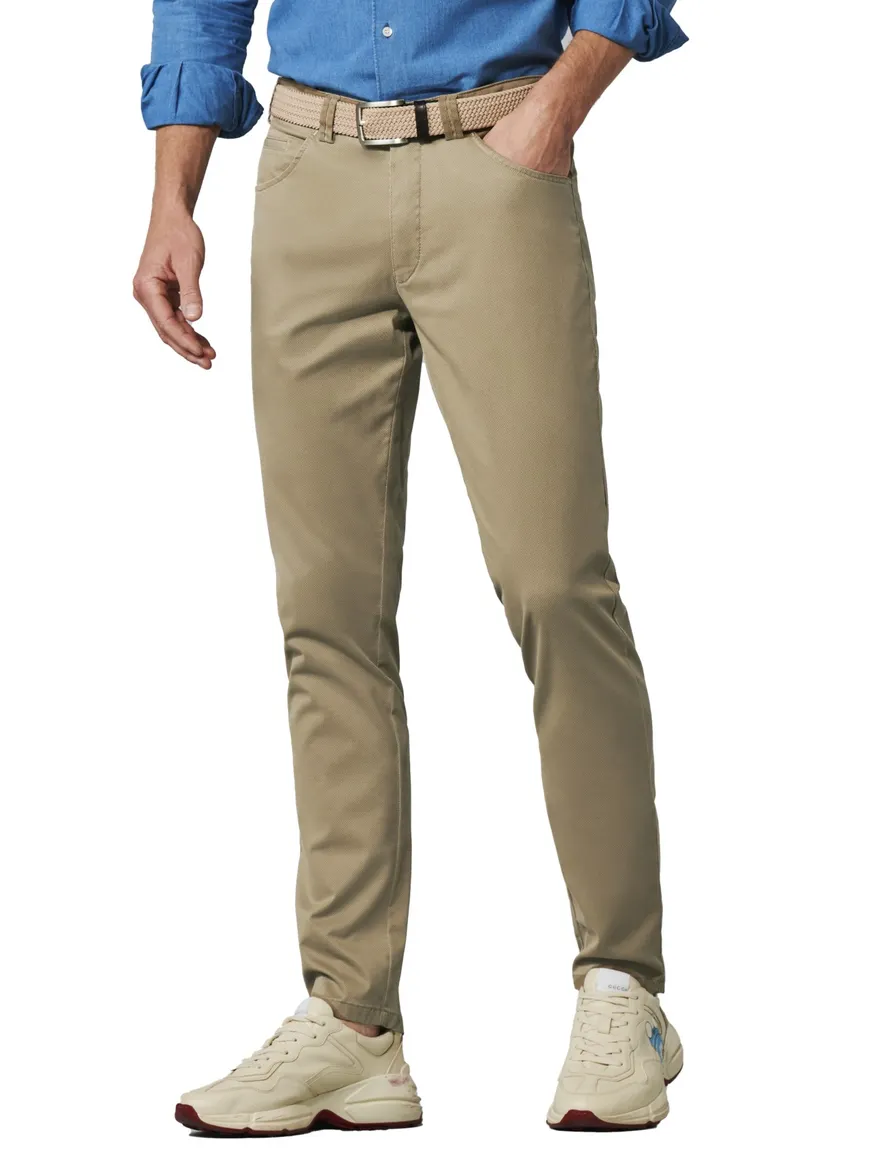 Meyer Pantalon bruin katoen
