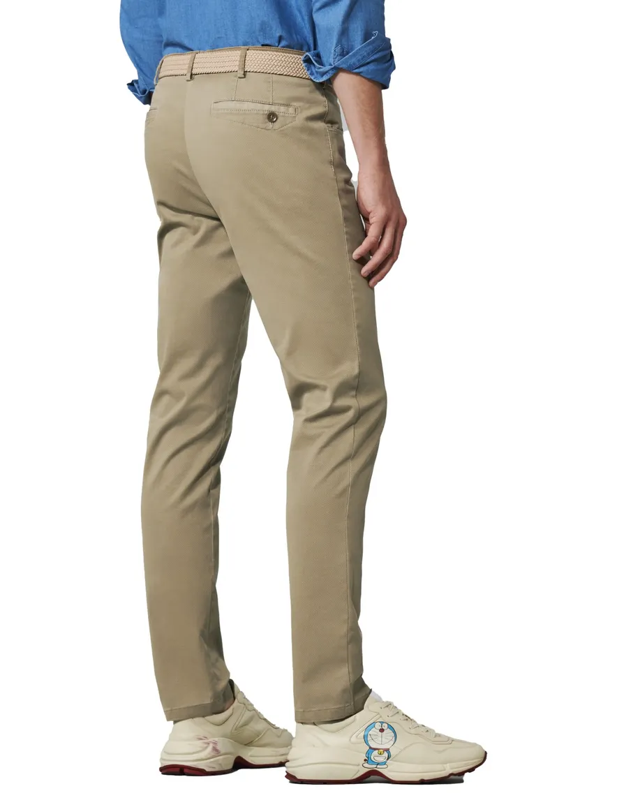 Meyer Pantalon bruin katoen