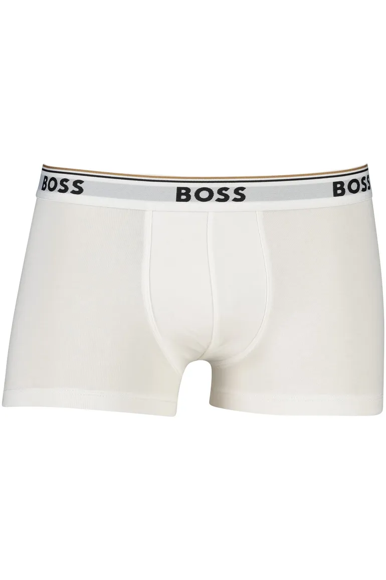 BOSS Black boxershort wit effen 3-pack