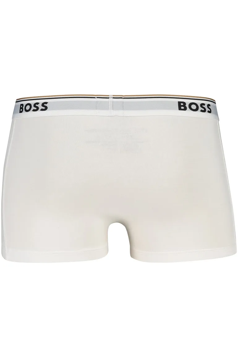 BOSS Black boxershort wit effen 3-pack