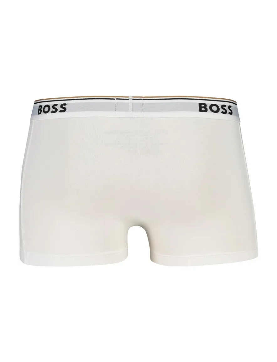 Hugo Boss boxershort wit effen 3-pack
