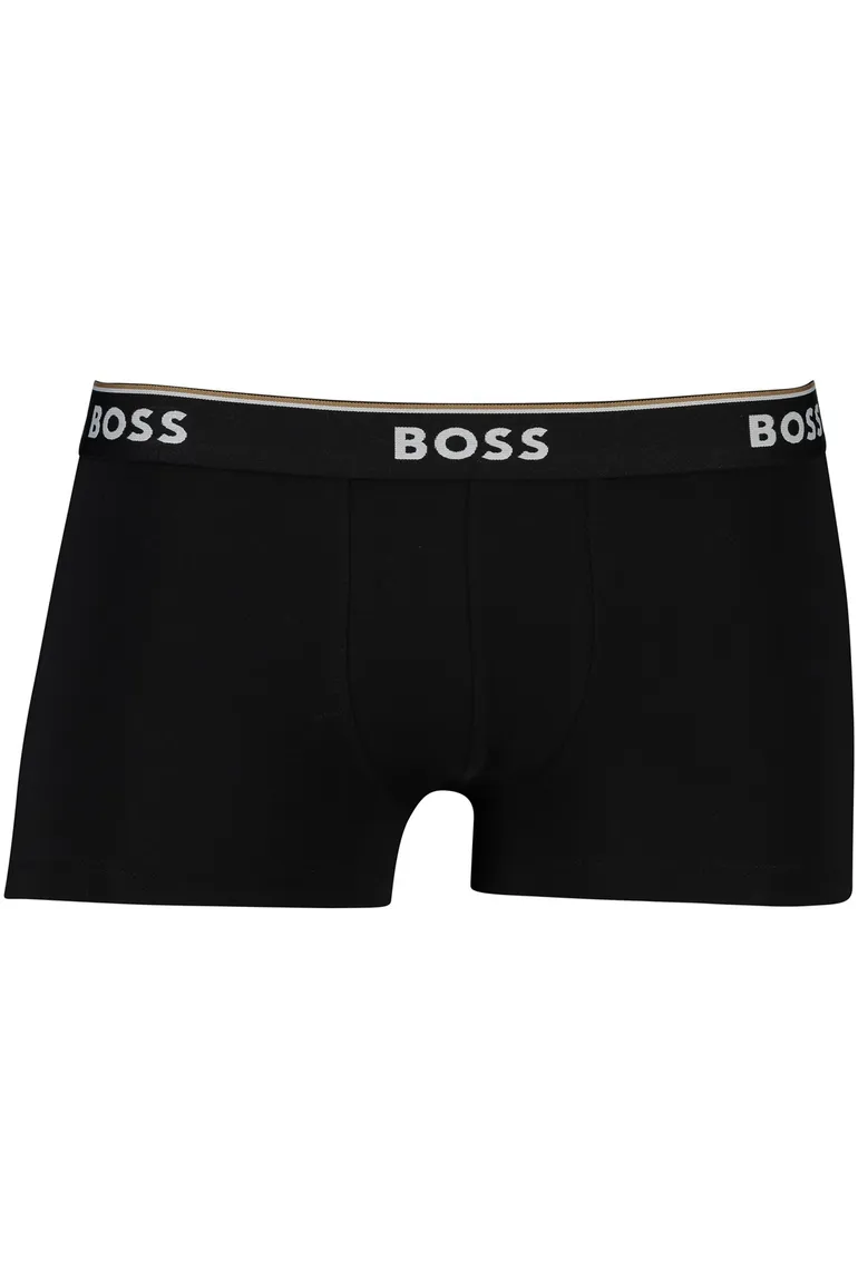 BOSS Black trunk boxershort zwart grijs wit 3-pack