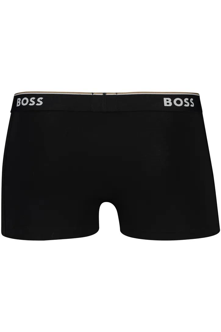 BOSS Black trunk boxershort zwart grijs wit 3-pack