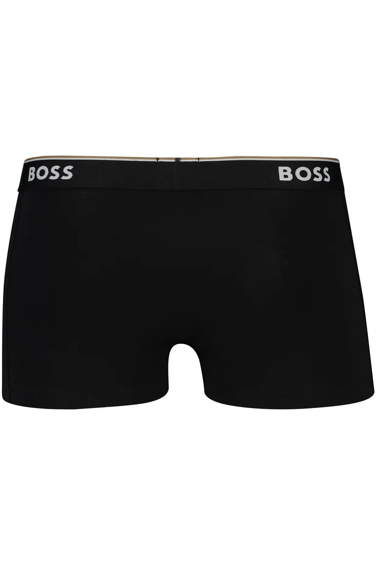 BOSS Black trunk boxershort zwart grijs wit 3-pack