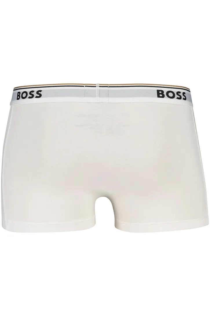 BOSS Black trunk boxershort zwart grijs wit 3-pack