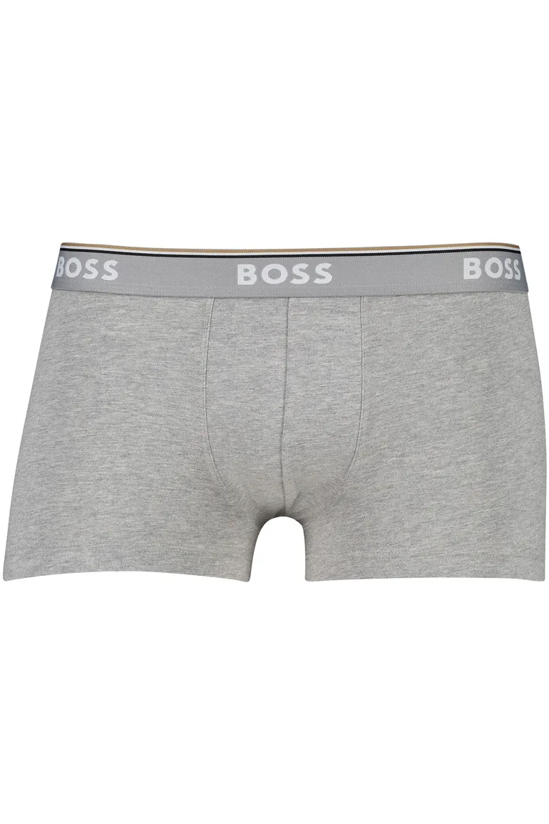 BOSS Black trunk boxershort zwart grijs wit 3-pack