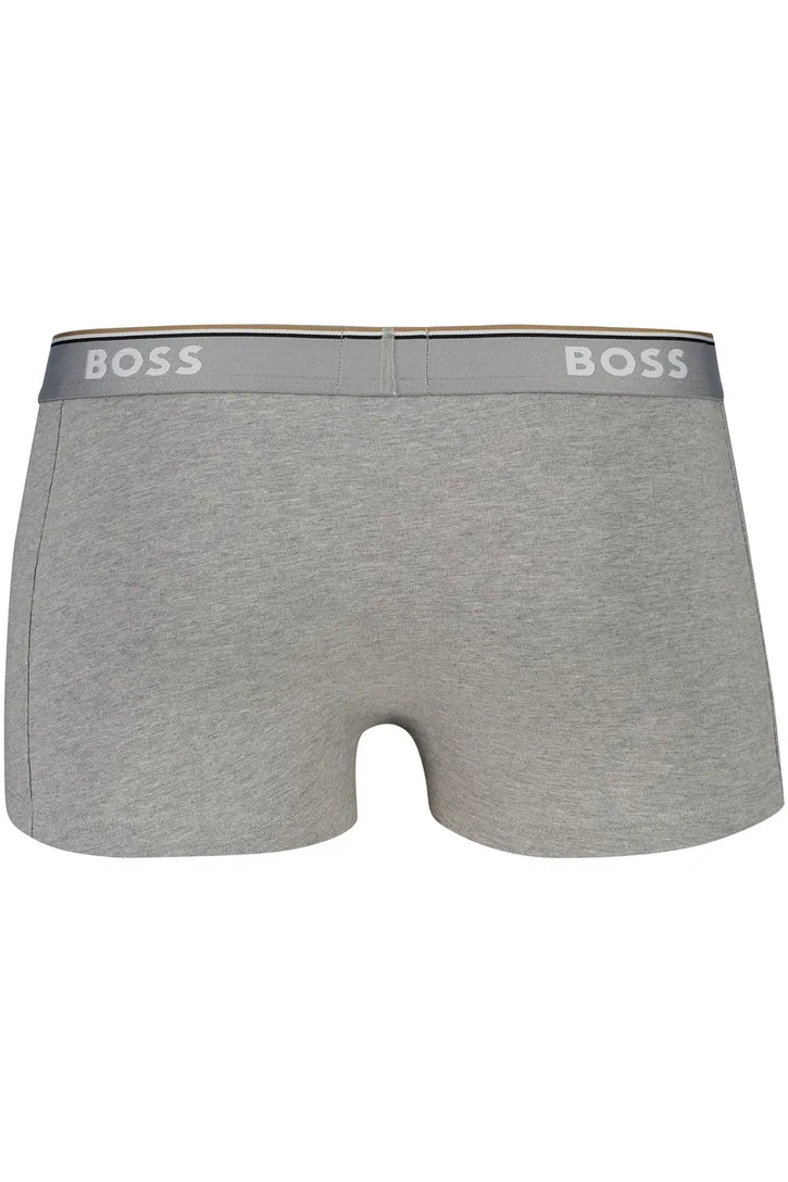 BOSS Black trunk boxershort zwart grijs wit 3-pack