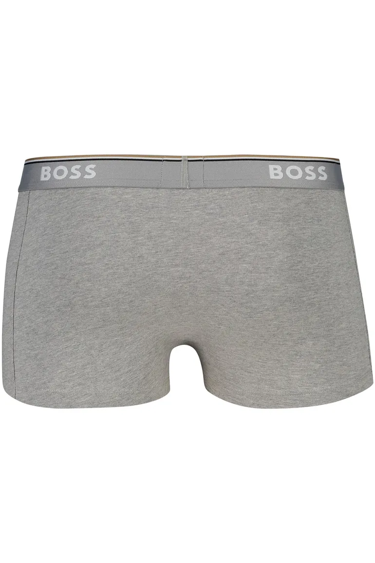 BOSS Black trunk boxershort zwart grijs wit 3-pack