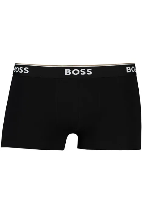 BOSS Black boxershort zwart effen katoen 3-pack