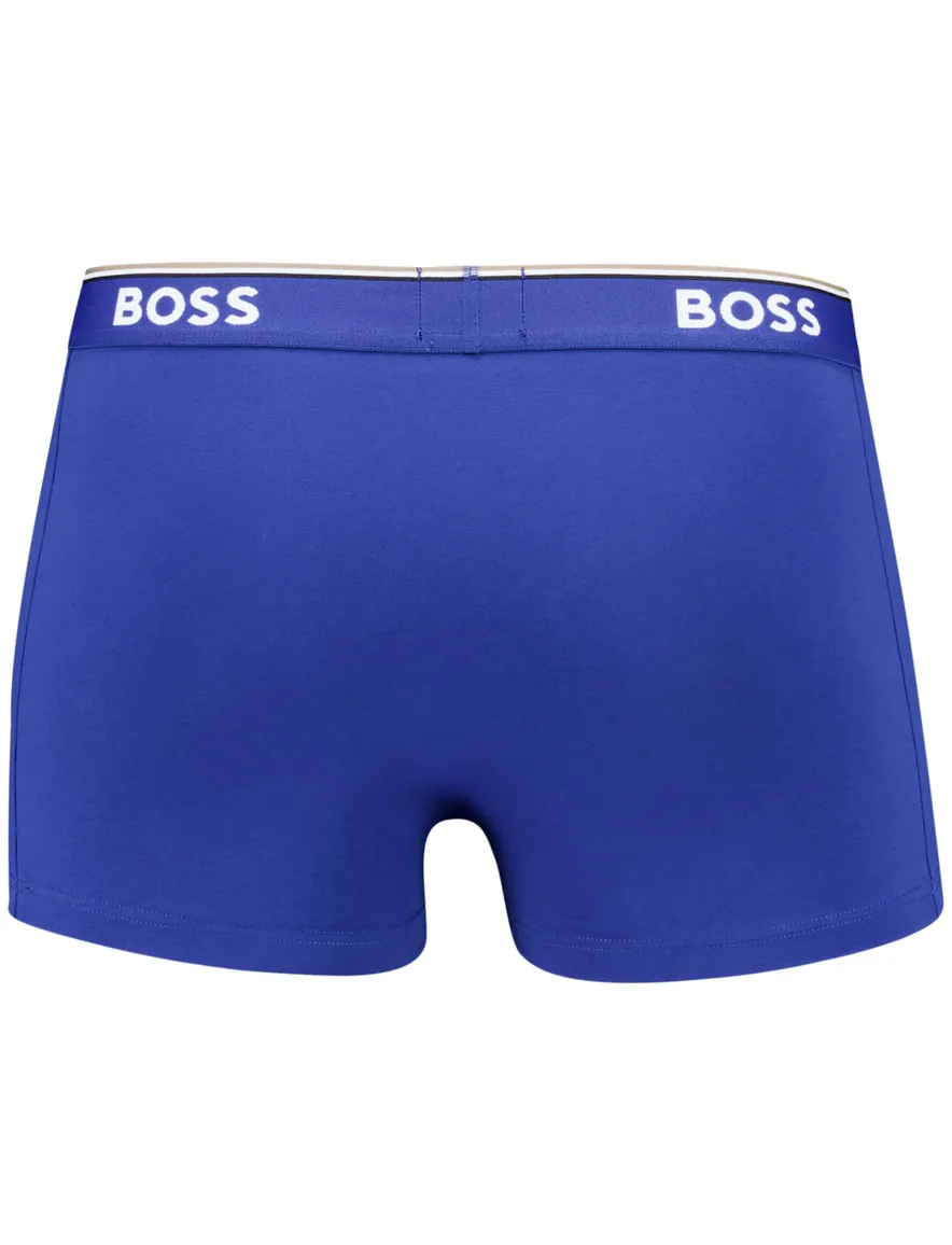 Hugo Boss Black Boxershorts Open Blue katoen 3-pack