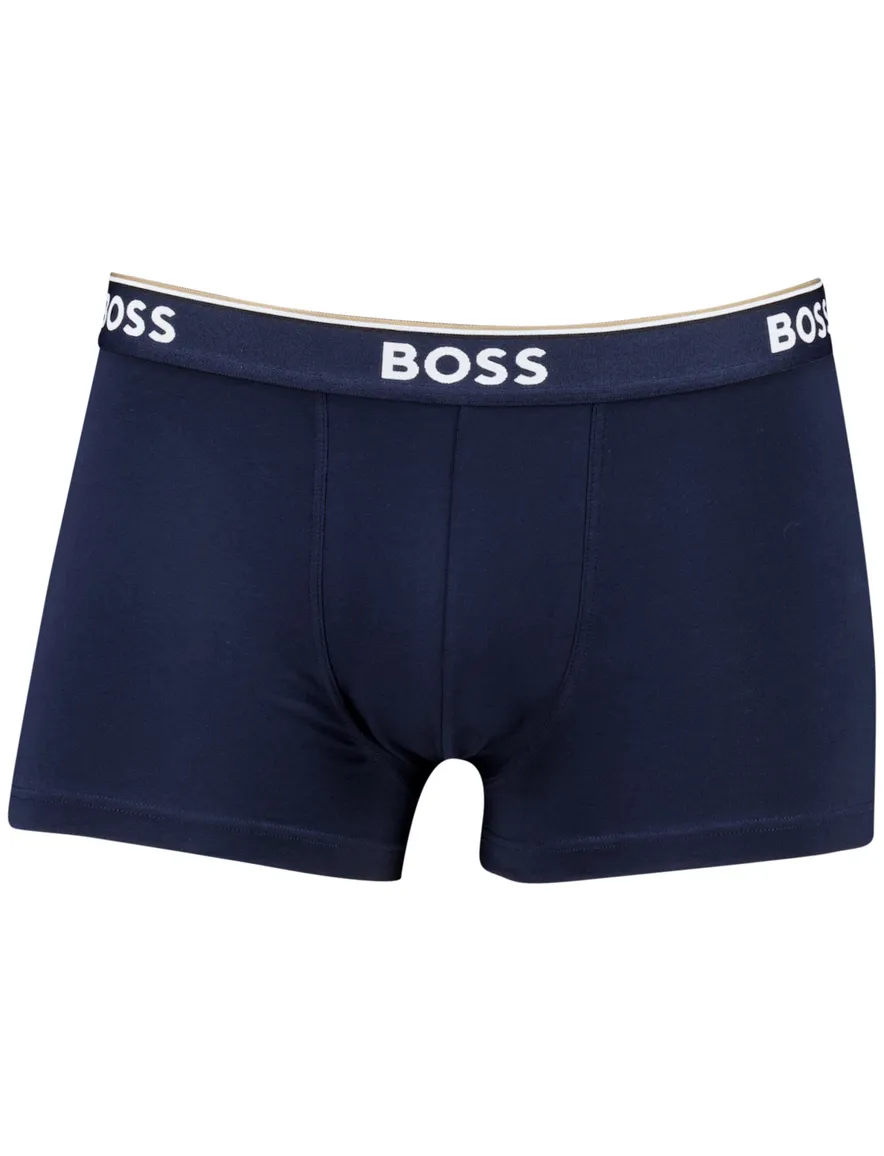 Hugo Boss Black Boxershorts Open Blue katoen 3-pack