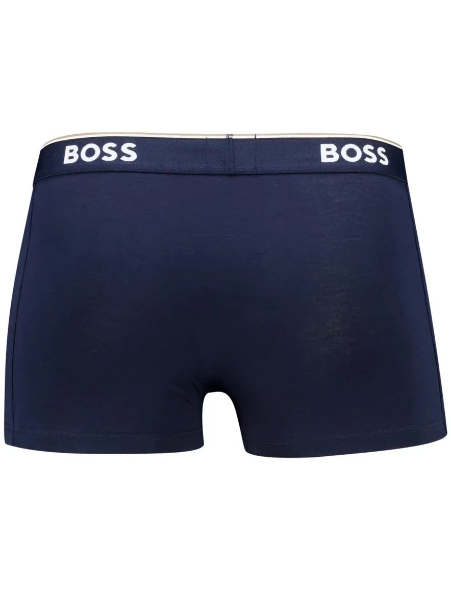 Hugo Boss Black Boxershorts Open Blue katoen 3-pack