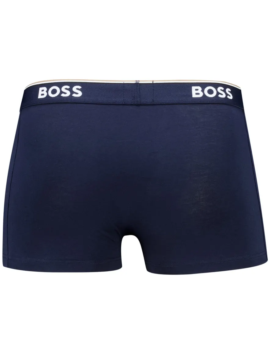 Hugo Boss Black Boxershorts Open Blue katoen 3-pack