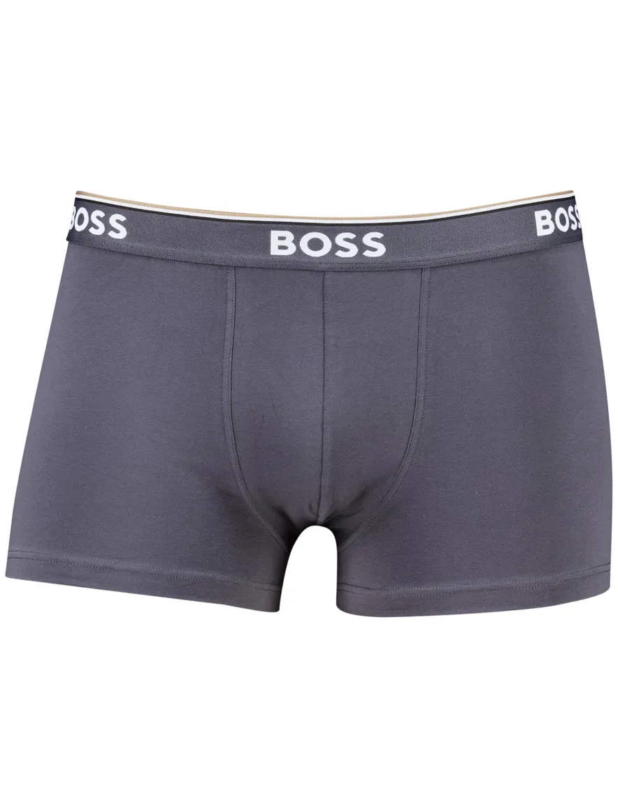 Hugo Boss Black Boxershorts Open Blue katoen 3-pack
