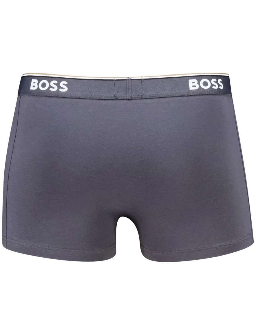 Hugo Boss Black Boxershorts Open Blue katoen 3-pack