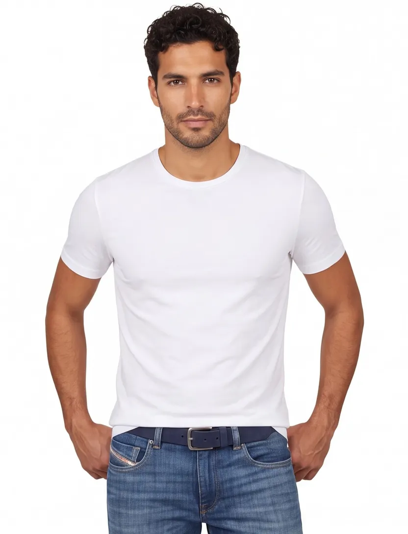 Boss Black t-shirts 2 pack wit effen katoen