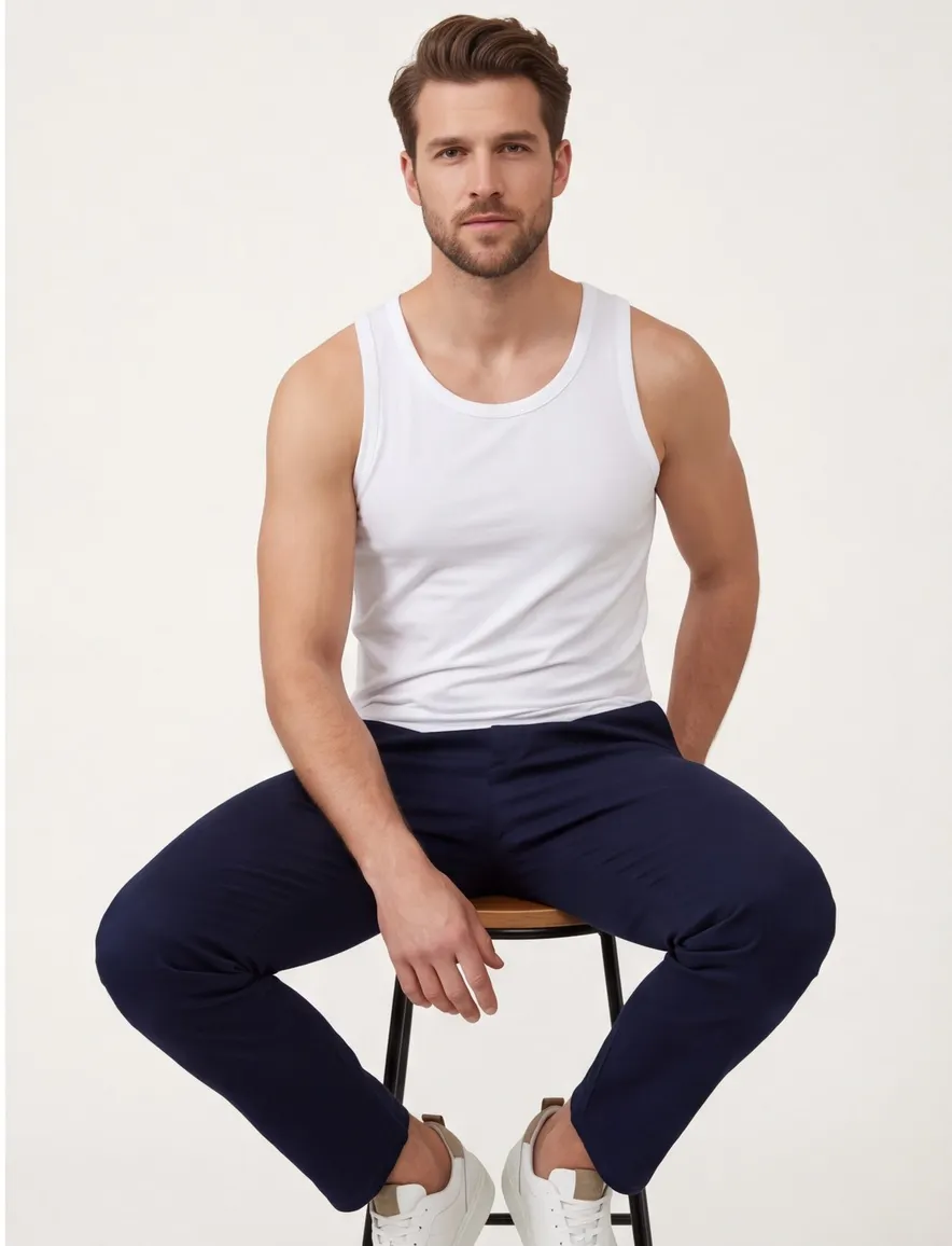 Hugo Boss tanktop wit katoen 2-pack