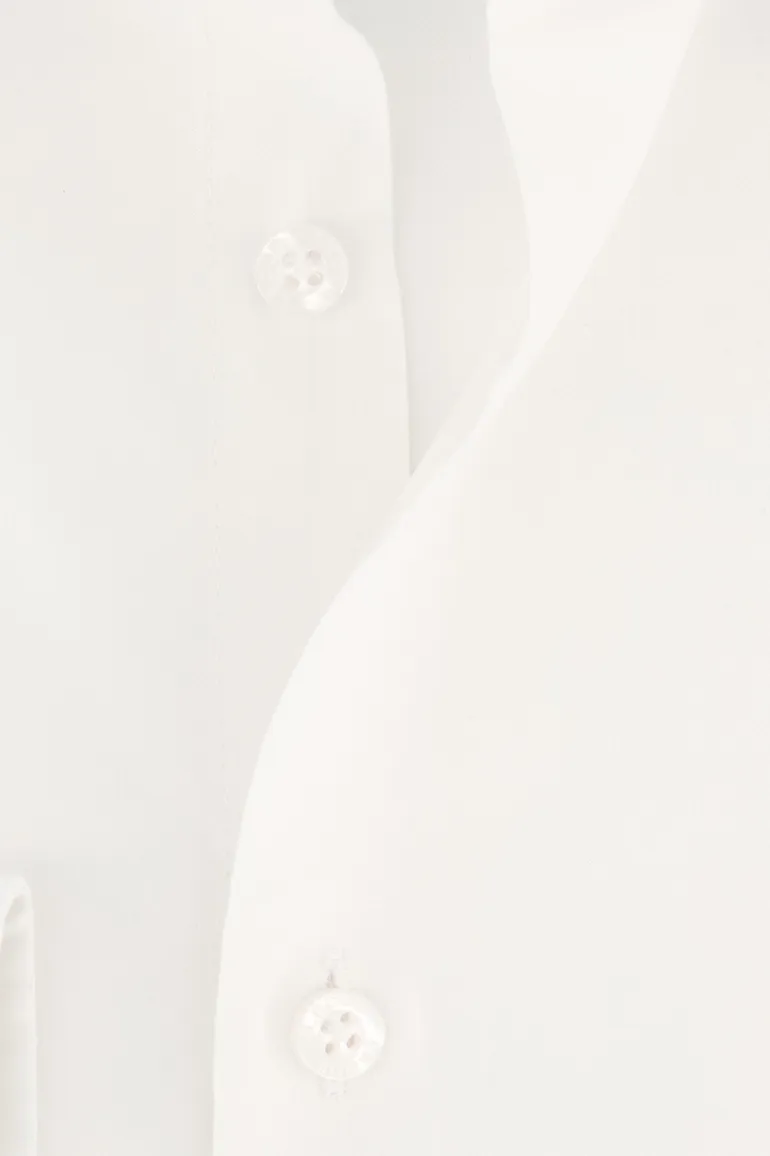 Zakelijk Ledub overhemd Modern Fit New wit uni