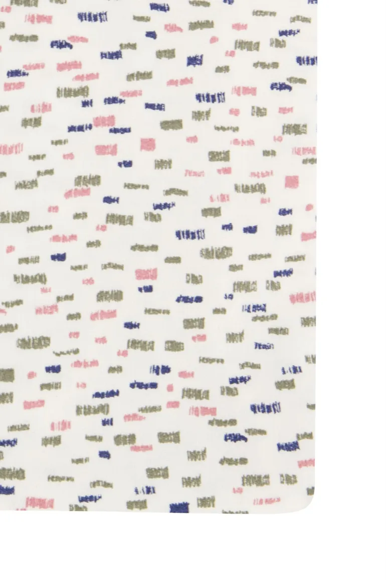 Ledub overhemd donkerblauw geprint