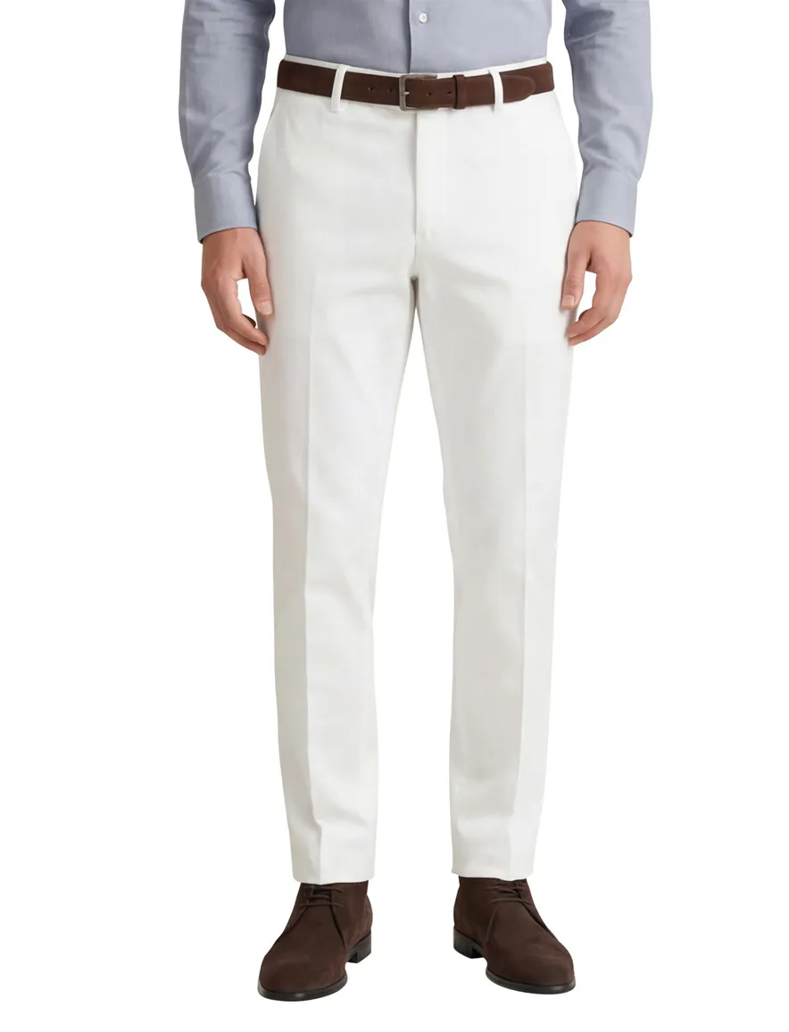 M.E.N.S. katoenen madison chino wit