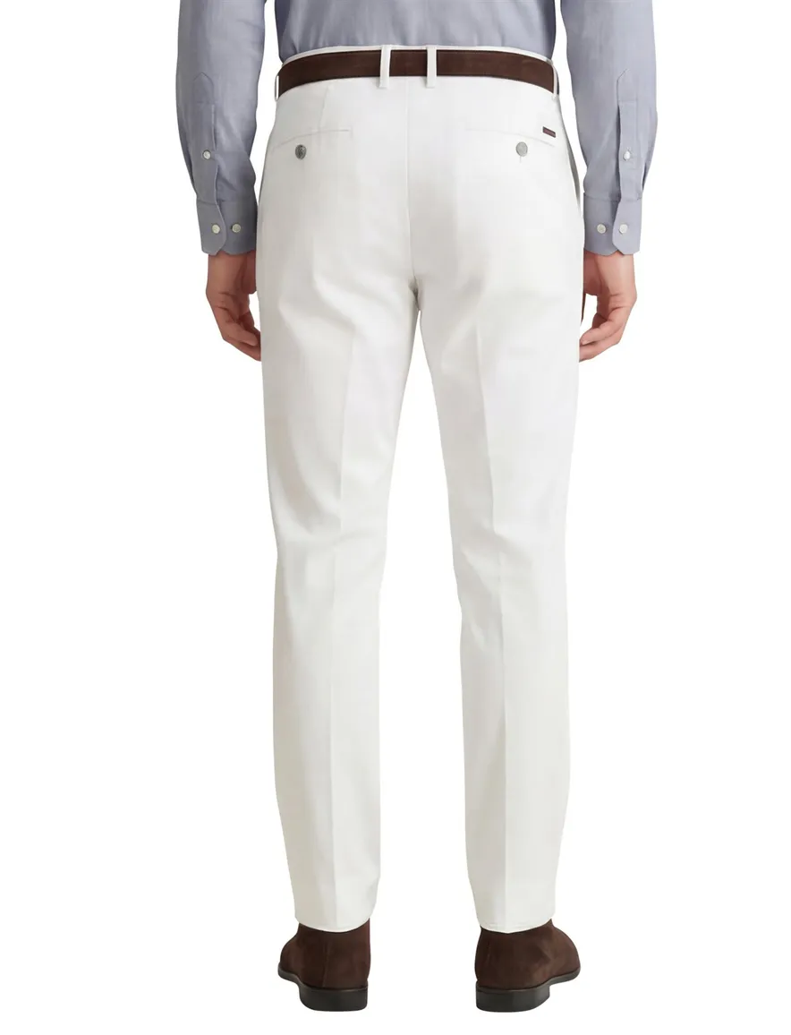 M.E.N.S. katoenen madison chino wit