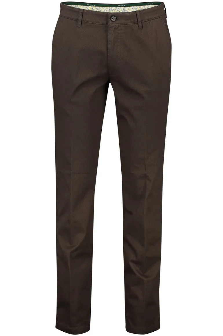 M.E.N.S. katoenen chino bruin