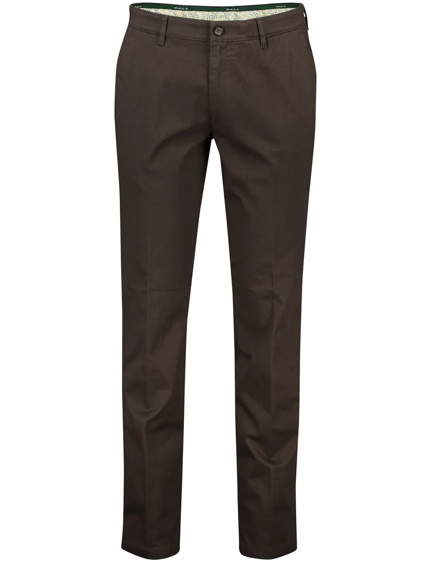 M.E.N.S. katoenen chino bruin