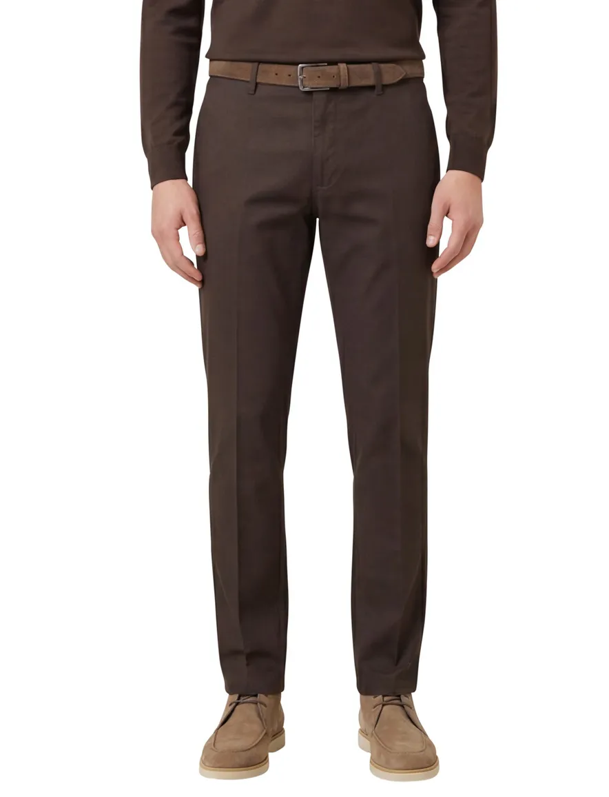 M.E.N.S. katoenen chino bruin