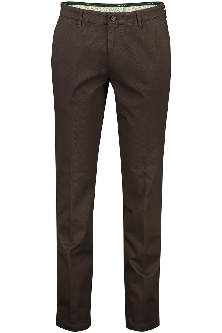 M.E.N.S. katoenen chino donkerbruin Madison u