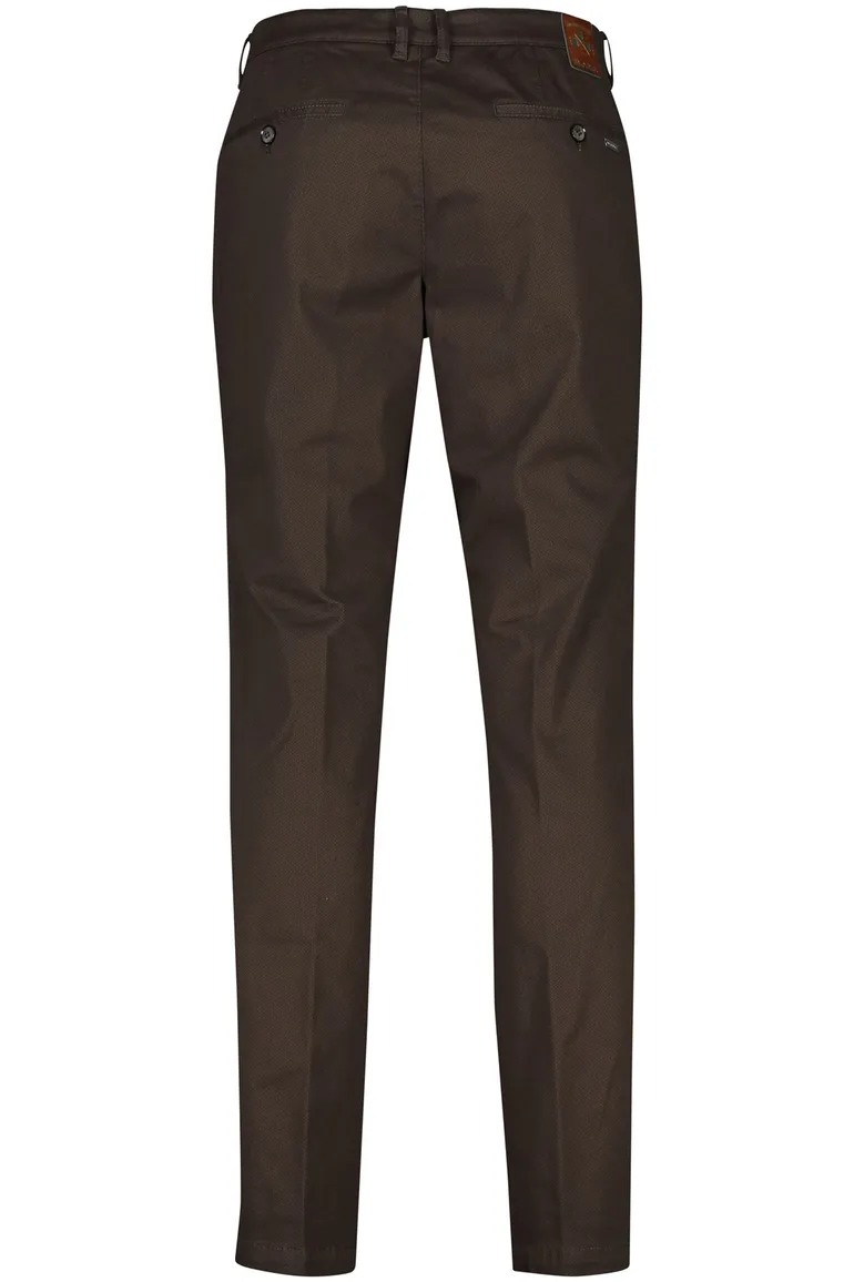 M.E.N.S. katoenen chino donkerbruin Madison u
