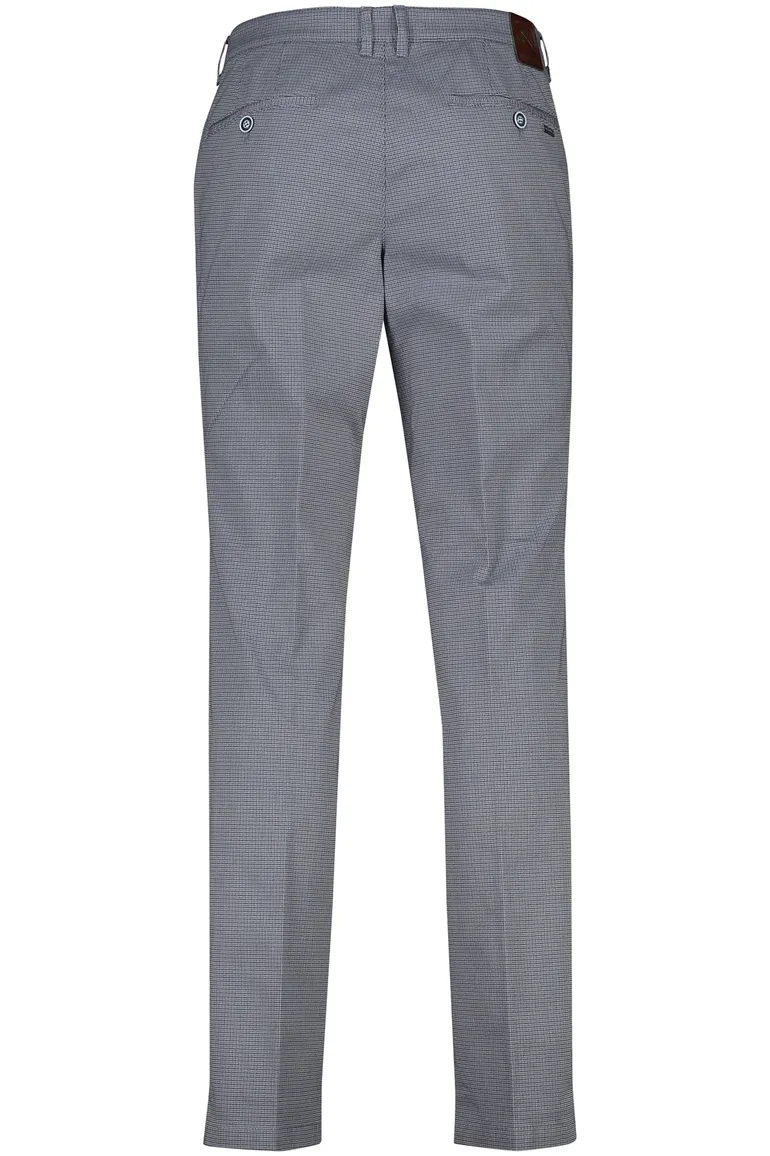 M.E.N.S. Madison U katoenen broek chino blauw geruit
