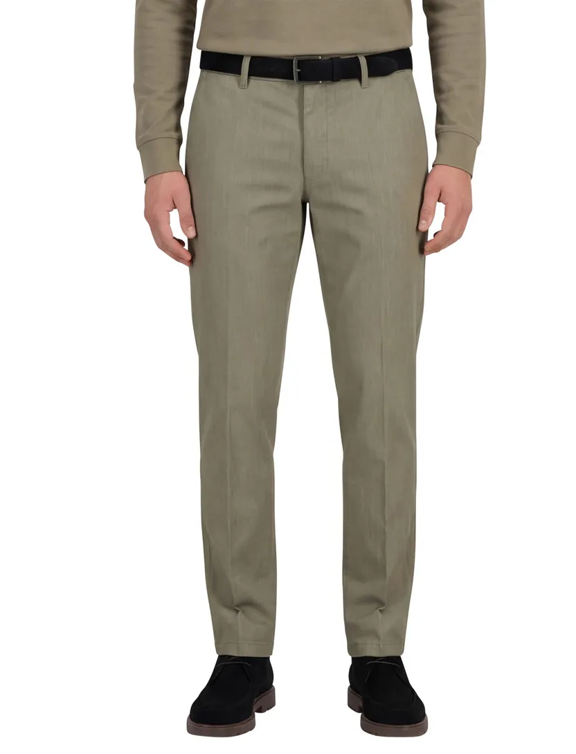 M.E.N.S. chino lichtbruin madison katoen