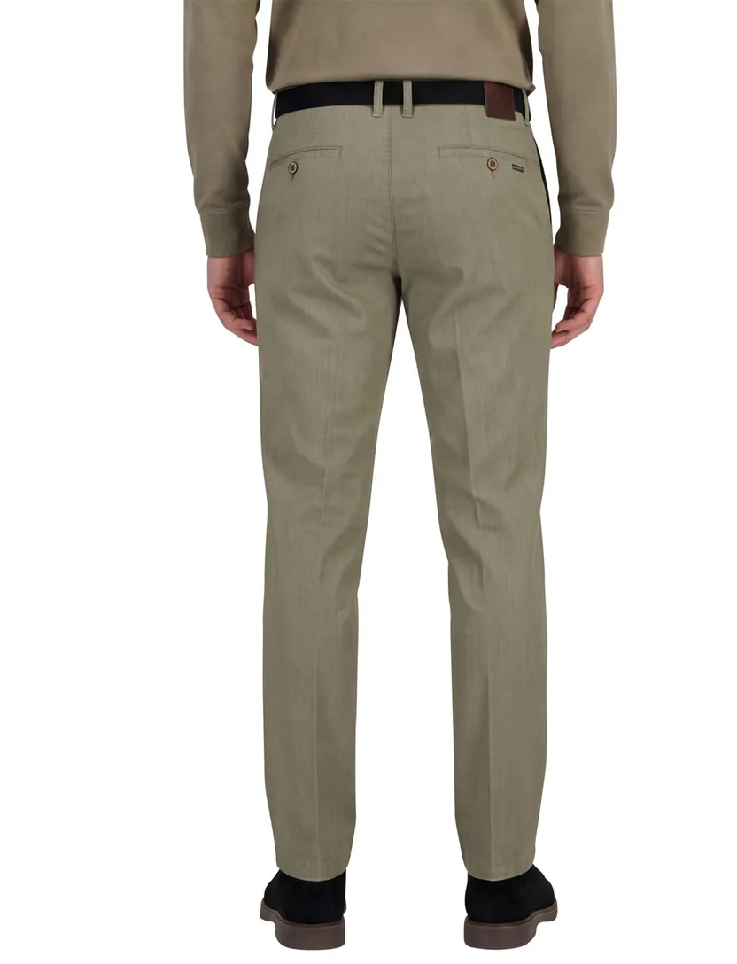 M.E.N.S. chino lichtbruin madison katoen