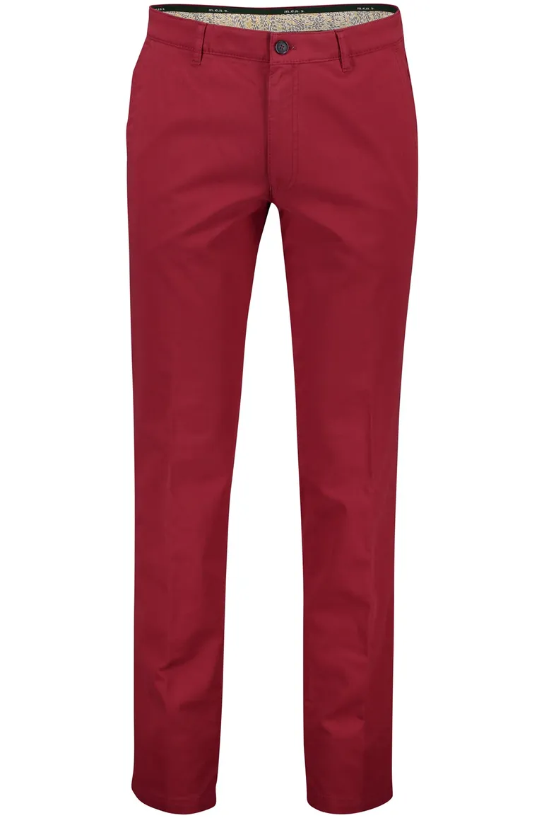 M.E.N.S. chino rood madison u katoen