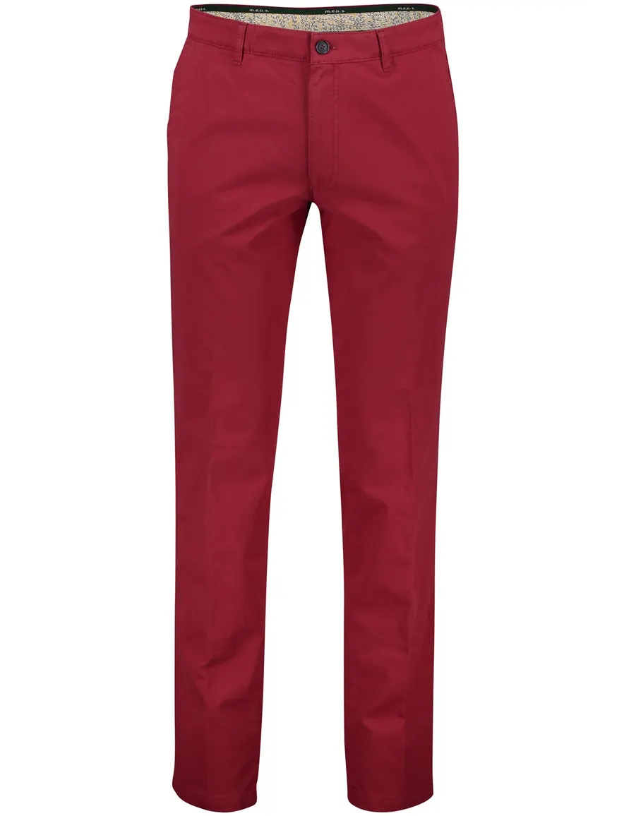 M.E.N.S. chino rood madison u katoen