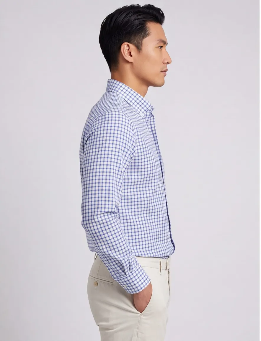 Portofino overhemd blauw