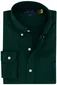 Polo Ralph Lauren casual overhemd slim fit groen effen katoen button-down boord