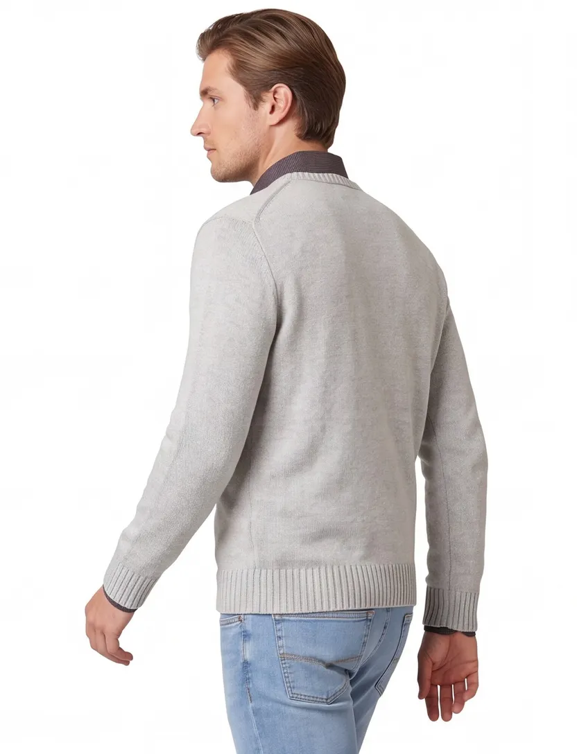 Polo Ralph Lauren sweater katoen ronde hals grijs
