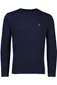 Polo Ralph Lauren trui ronde hals donkerblauw effen katoen