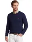 Polo Ralph Lauren trui ronde hals donkerblauw effen katoen