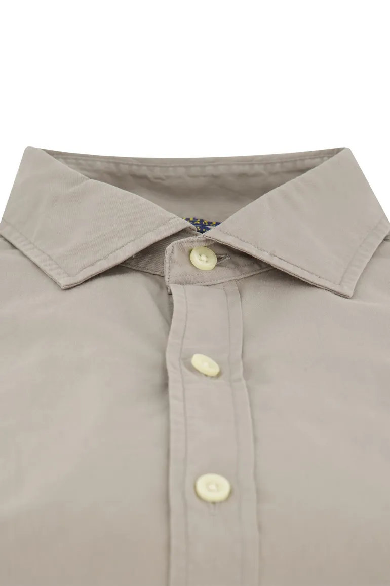 Polo Ralph Lauren slim fit overhemd grijs katoen