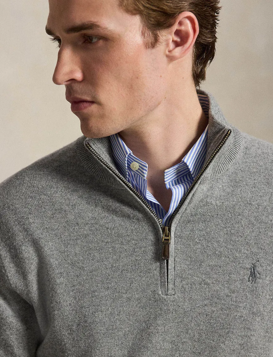 Polo Ralph Lauren trui grijs met rits