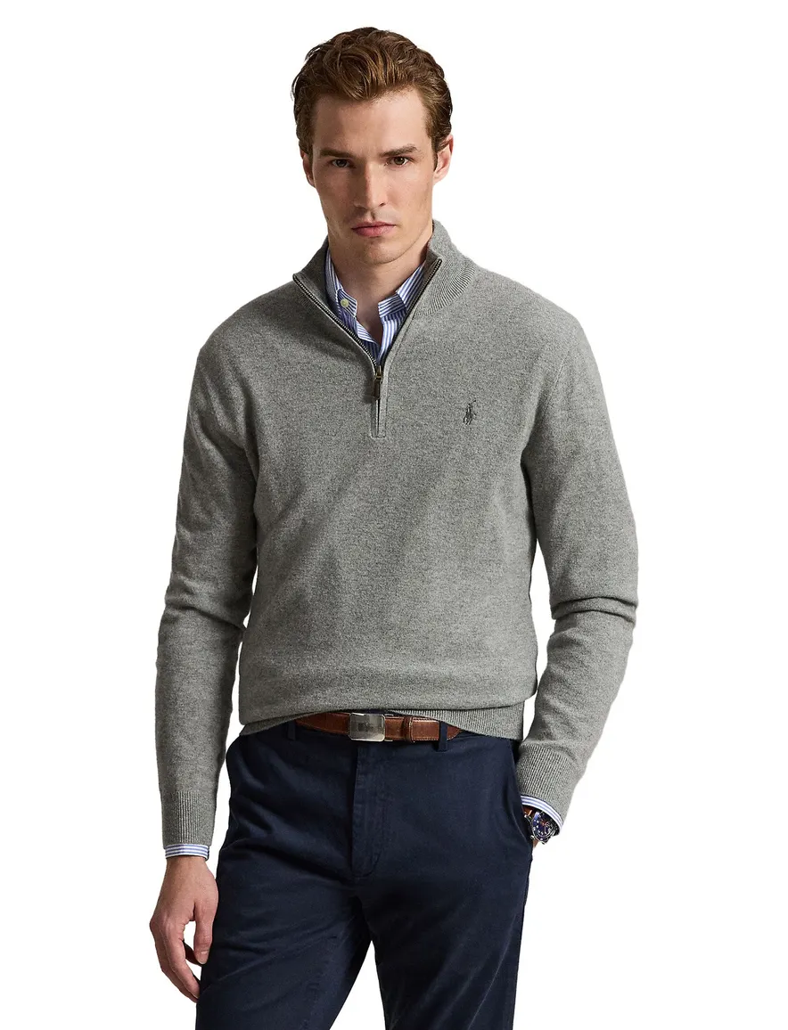 Polo Ralph Lauren trui grijs met rits