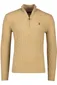 Wollen Polo Ralph Lauren trui halfzip beige