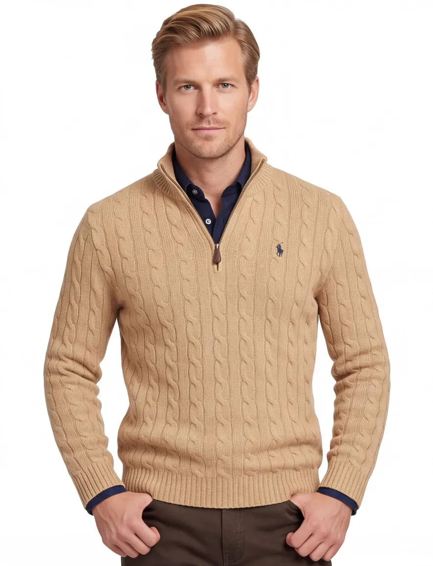 Polo Ralph Lauren trui beige rits